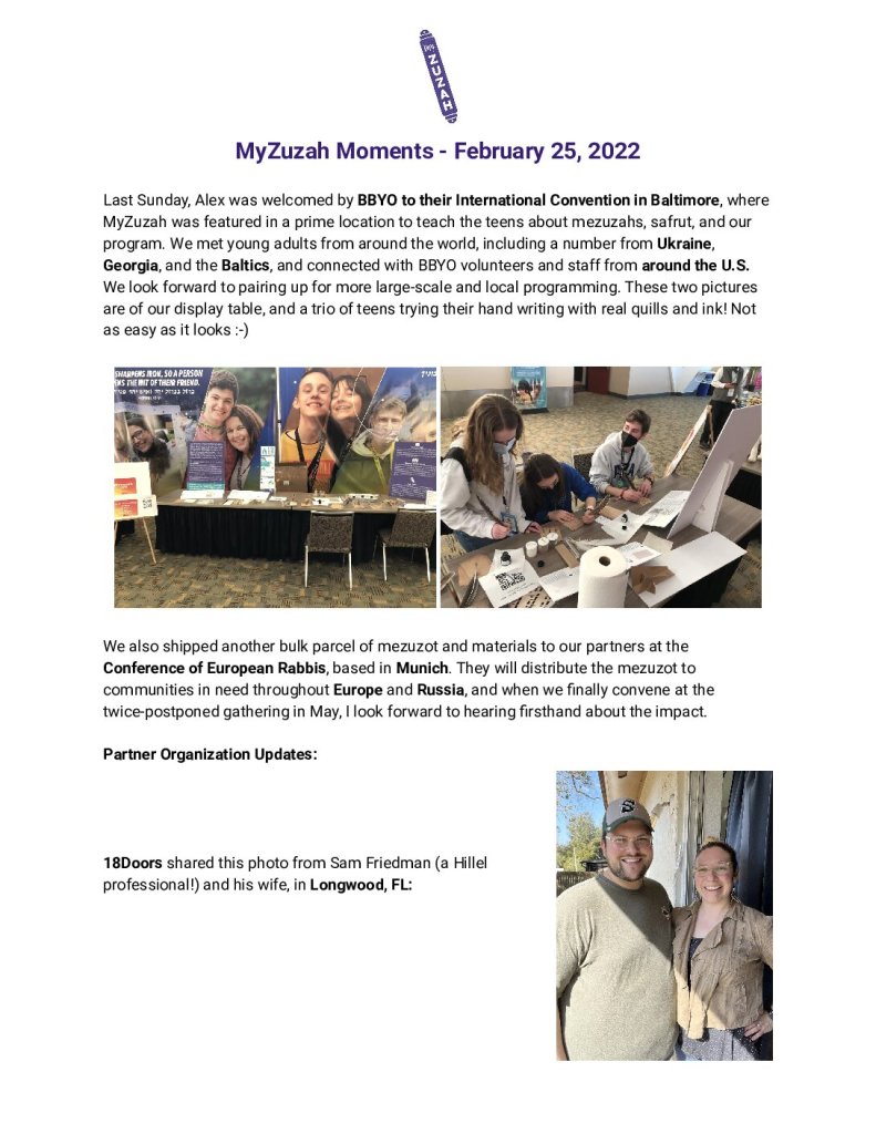 thumbnail of MyZuzah Moments – February 25, 2022